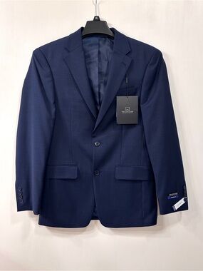 NWT Michael Strahan Collection Blue Wool Blazer Jacket Sport Coat Men’s 36R $270